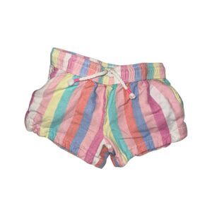 OshKosh B'gosh Girls Pastel Striped Shorts Size 6-6X
